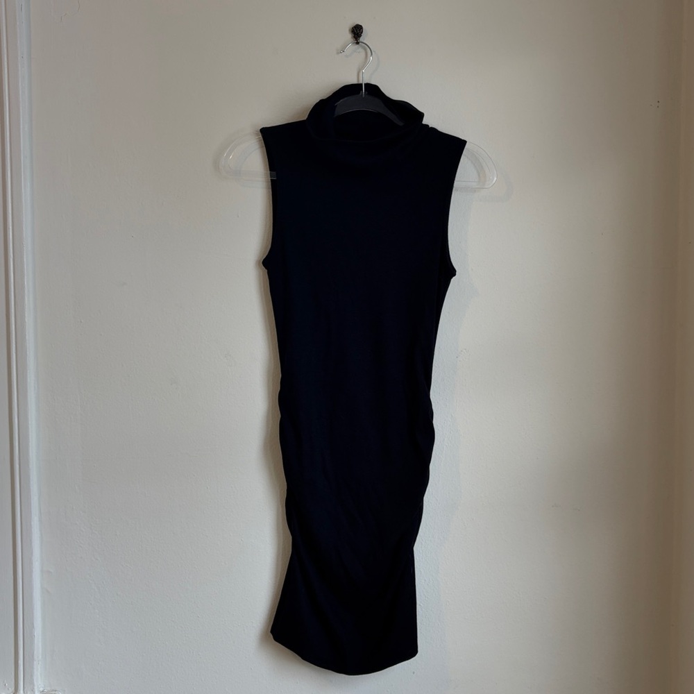 NWT Michael Stars Macy Mock-Neck Ribbed Mini Dress - Picture 3 of 5
